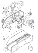 instrument housing and
mounting parts<br/>display for on-board computer<br/>F 44-G-000 001>>