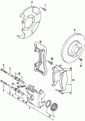 disc brake<br/>floating caliper brake<br/>brake disc<br/>F 53-E-022 075>>