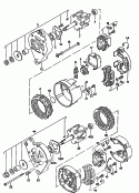 Drehstromgenerator und
Einzelteile<br/>F             >> 14-G-002 279