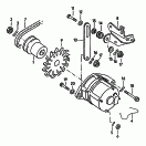 connecting and mounting parts
for alternator<br/>F             >> 53-E-013 385