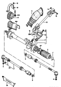 steering gear<br/>track rod<br/>for models without
power steering