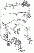 accelerator pedal<br/>accelerator cable