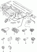 cablage p. sonde lambda
et allumage transistorise<br/>cables pour relais cadenceur<br/>cablage p.appareil de commande<br/>p. vehicules reequipes d