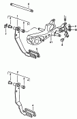 brake pedal<br/>bracket for pedal cluster<br/>for automatic gearbox