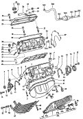 cylinder block with pistons<br/>cylinder head<br/>oil sump