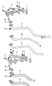 exhaust manifolds<br/>exhaust pipe