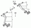 brake pedal<br/>for automatic gearbox