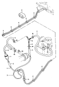 fuel line<br/>fuel filter<br/>for vehicles with coolant-
heated intake connection