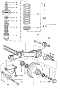 rear axle beam with attachment
parts