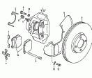 heavy-duty disc brakes with
ventilated discs and brake pad
wear indicator<br/>fuel injection engine<br/>carburettor<br/>F 439 2000 001>><br/>diesel engine