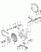 connecting and mounting parts
for alternator<br/>M             >>  WA  200 000<br/>M             >>  WF  005 000