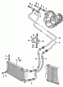 oil cooler<br/>for models with
towing facility<br/>for 3-speed automatic gearbox<br/>see illustration: