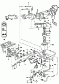 brake servo<br/>vane pump<br/>pressure accumulator<br/>oil container and connection
parts, hoses