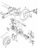floating caliper brake<br/>brake caliper housing<br/>brake carrier with
pad retaining pin<br/>brake disc