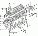 cylinder head<br/>cylinder head cover<br/>housing for
distributor drive