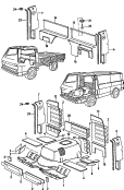 Bodenbelaege und Daempfungen<br/>fuer Fahrzeuge mit Fahrerhaus-
Komfort-Paket