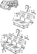 seats, backrests in
passenger compartment<br/>F 28-B-000 001>>