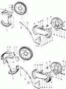 plateau de frein<br/>segment frein avec garniture