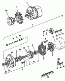alternator and single
parts<br/>F             >> 18-B-001 250<br>