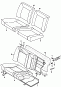 asiento y respaldo<br/>p. equipamiento de cuero