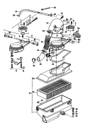 fuel metering valve<br/>air flow meter<br/>intake air duct