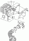 air mass meter<br/>air filter with connecting
parts