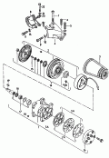 a/c compressor<br/>connecting and mounting parts
for compressor<br/>F 24-G-000 001>> 24-G-026 691<br>