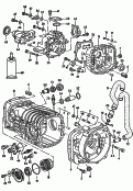 gear housing<br/>bearing plate<br/>clutch housing<br/>for manual gearbox