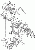 mounting parts for
alternator<br/>for models with 2nd
alternator