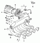 throttle valve adapter<br/>intake connection