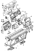 instrument housing and
mounting parts<br/>for vehicles with multi
function indicator