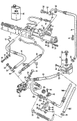 steering gear<br/>oil container and connection
parts, hoses
