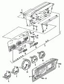 caja de instrumentos y
piezas montadas<br/>p. vehiculos con indicador
multifuncion<br/>F 50-P-000 001>>