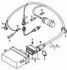 juego cables p. aparato mando<br/>p. vehiculos reequipados con
sist. depuracion gases escape
regulado por sonda lambda