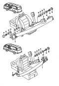 lap belts in passenger
compartment<br/>for single seat with
stowage<br/>for folding seat