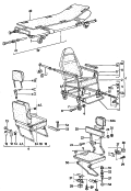 portable chair with rollers<br/>fldg seat for pers. in charge<br/>stretcher