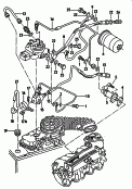 cold start valve<br/>pressure regulator<br/>fuel pipe