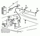 windscreen washer system<br/>for vehicles with<br/>fluid reservoir