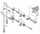 velocimetro<br/>cables mando p.
velocimetro<br/>F             >> 3A-S-300 000<br/>F 3A-T-000 001>><br/>vease ilustracion: