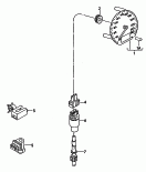 velocimetro<br/>sensor recorrido<br/>p. vehiculos con indicador
multifuncion<br/>F             >> 3A-S-300 000<br/>F 3A-T-000 001>><br/>vease ilustracion: