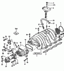 intake manifold - upper part<br/>control valve