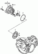 oil pump<br/>6-speed manual transmission<br/>for four-wheel drive