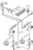 wiring set for loudspeaker<br/>for vehicles with sound system