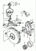brake servo with attachment
parts