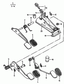 brake and clutch pedals
cluster<br/>accelerator pedal