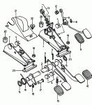 brake and clutch pedals
cluster<br/>accelerator pedal