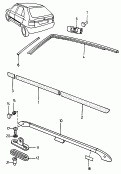 protective strip<br/>moldings - roof<br/>roof rail