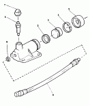 slave cylinder<br/>for hydraulic clutch
operation