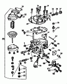 carburetor-single parts<br/>08.84 - 12.89<br/>for carburetor: