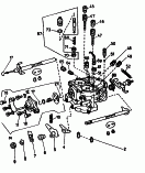 carburetor-single parts<br/>08.84 - 12.89<br/>for carburetor: